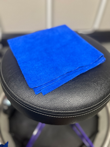Image of Edgeless 350 GSM Microfiber Towels-Blue 16"x16" -12 pack For Leveling Ceramic Coatings
